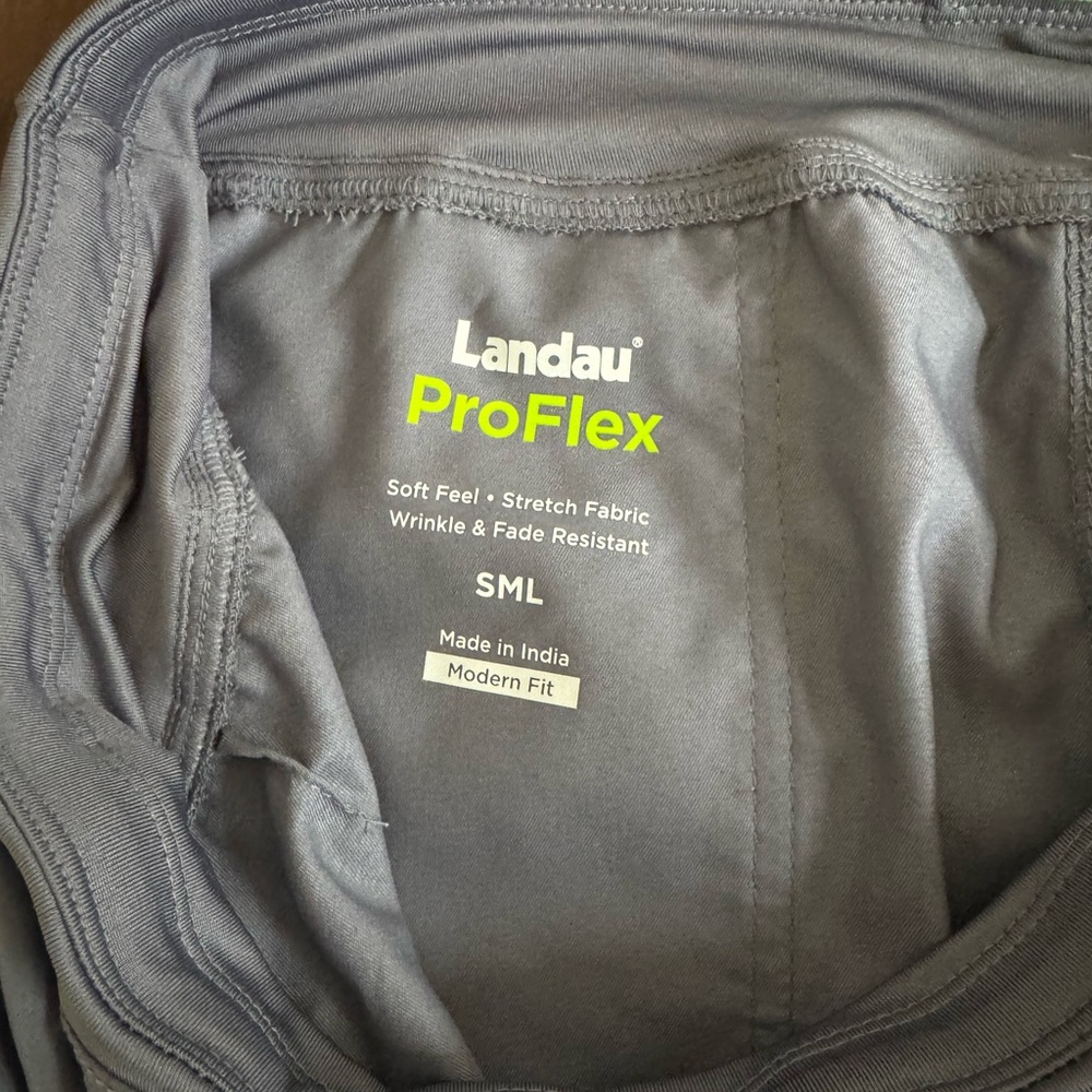 Landau Proflex Scrub Pants Womens Sz S grey Modern Fit Wrinkle Resistant NWT - Picture 8 of 8